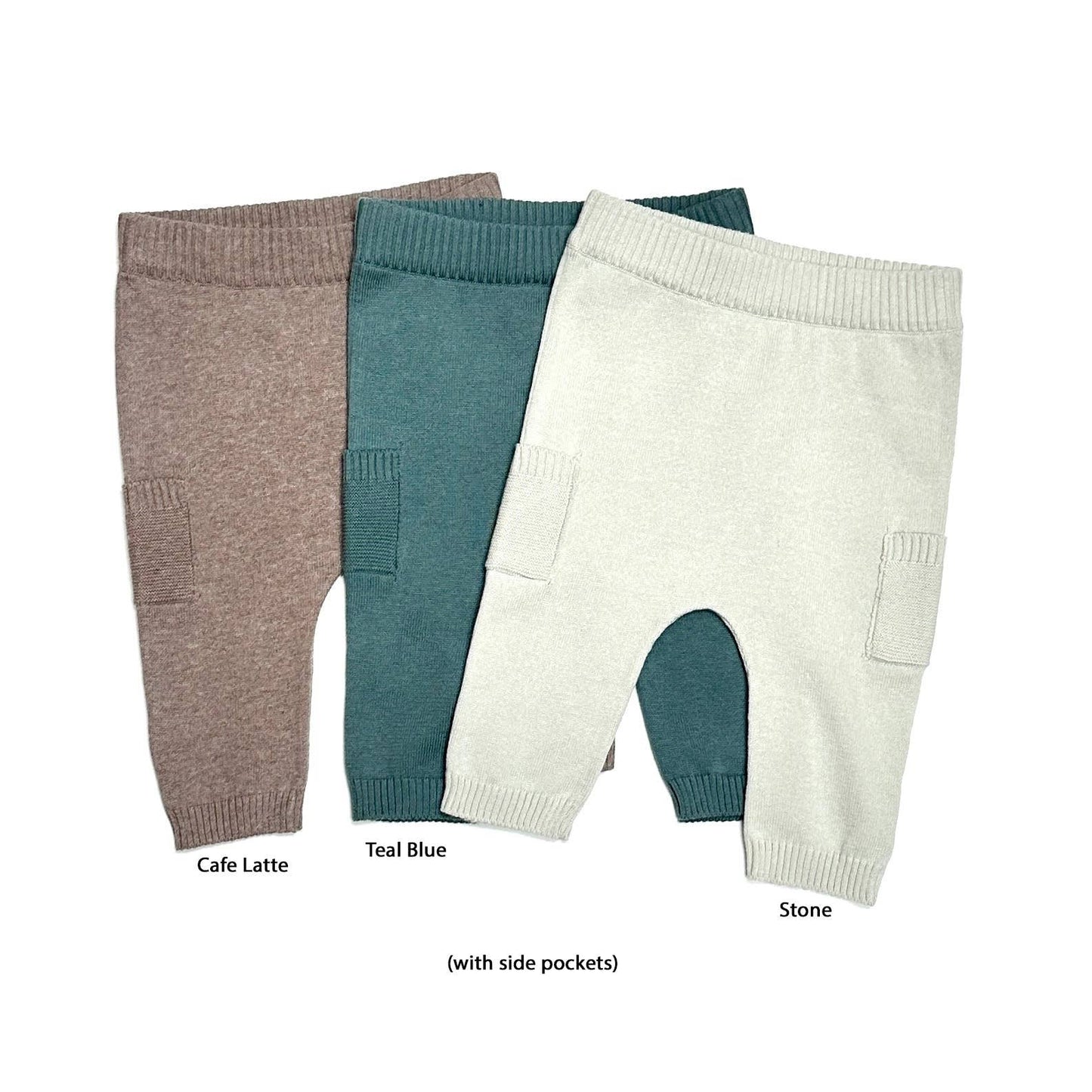 Baby Side Pocket All Season Knit Pants (Organic Cotton)