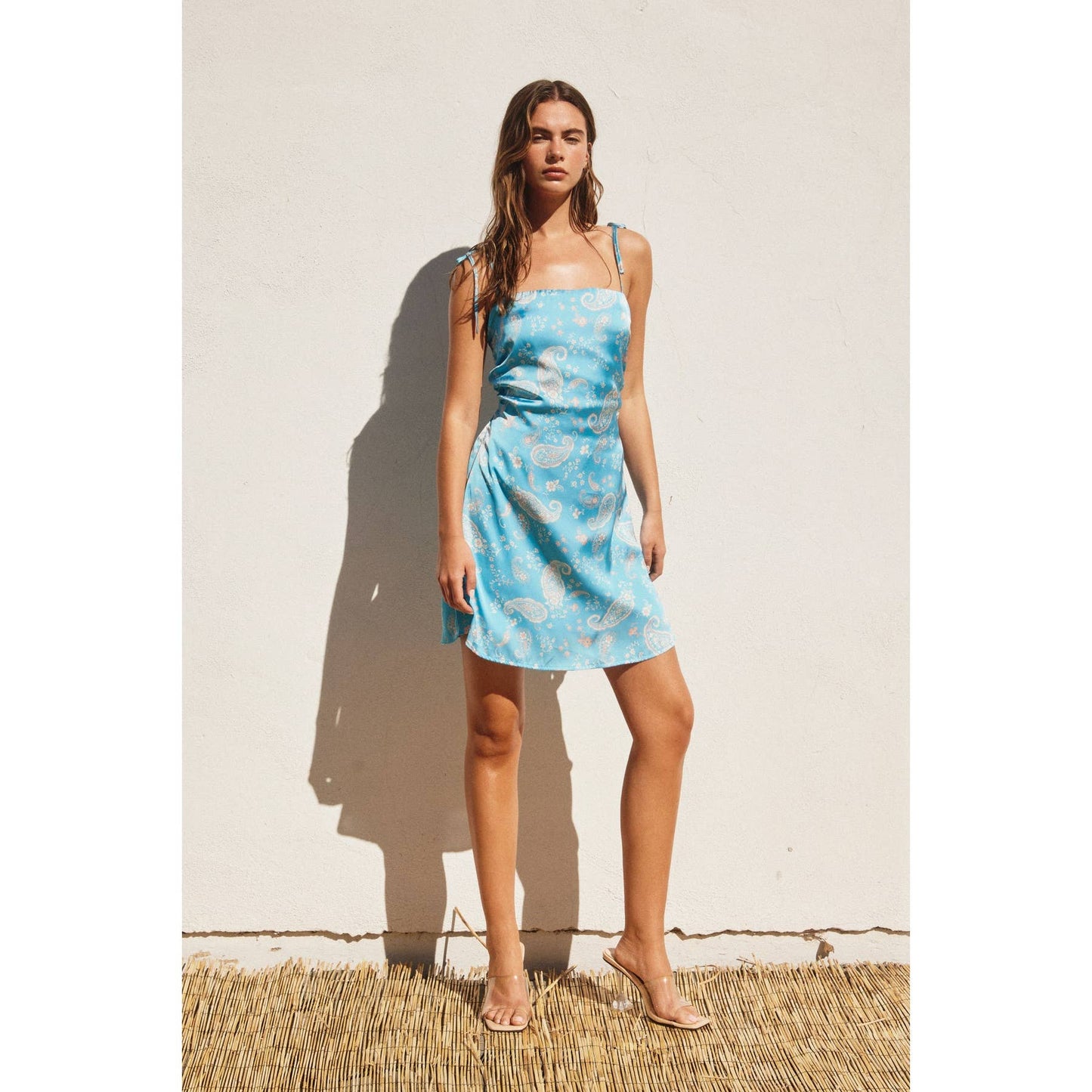 LAST CHANCE  Clearwater Paisley Ruched Mini Dress