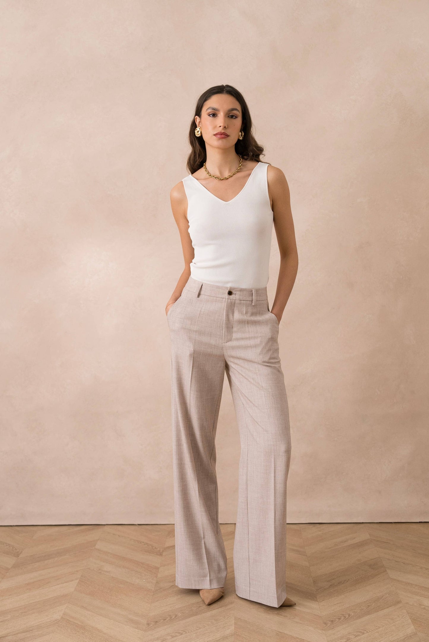 Paris Tailored Trousers Wide Leg