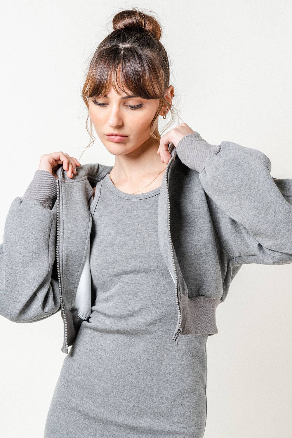 Sporty Chic Athletic Cropped Hoodie