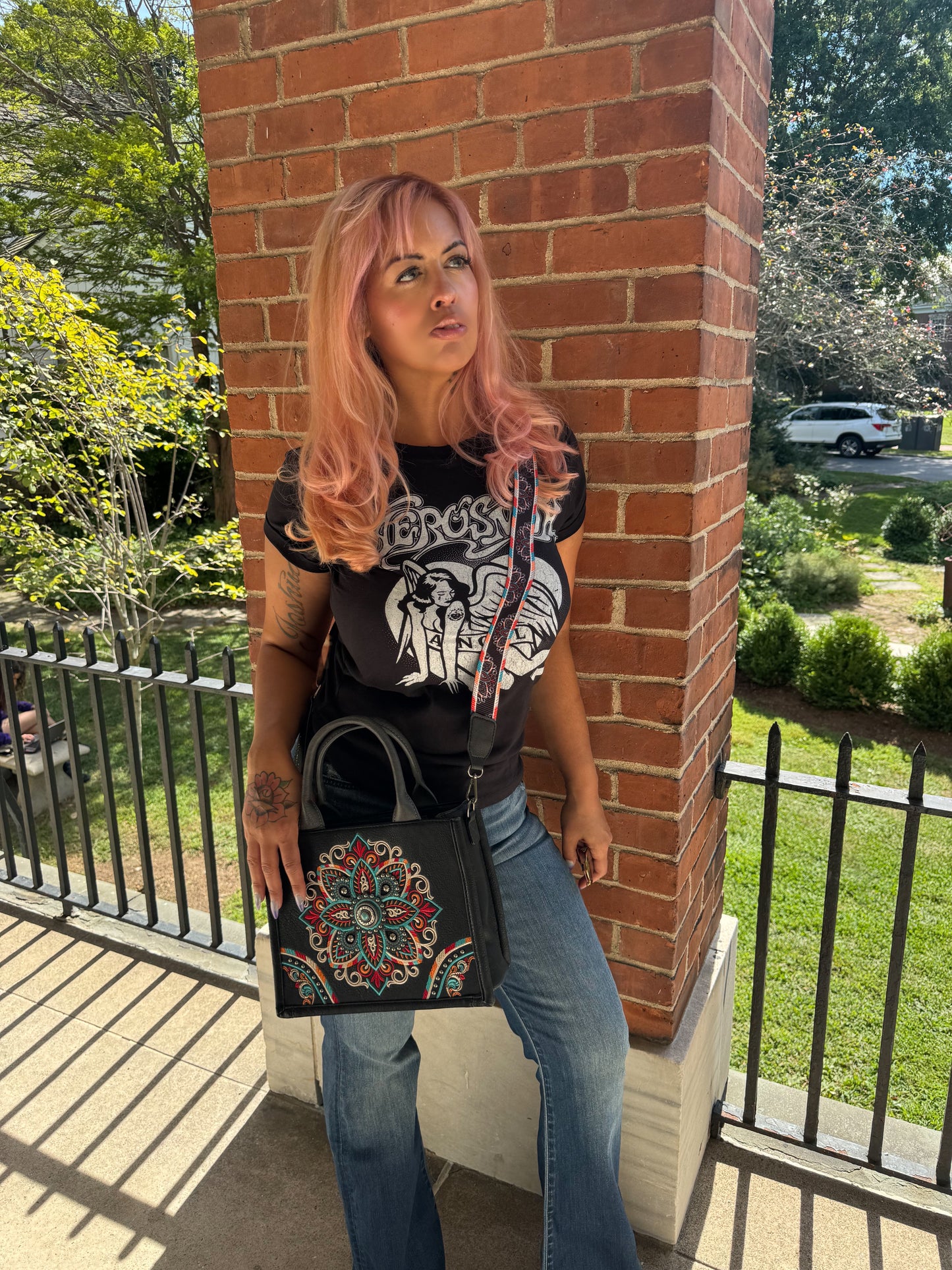 Aerosmith Angel Band T-shirt in Soft Black