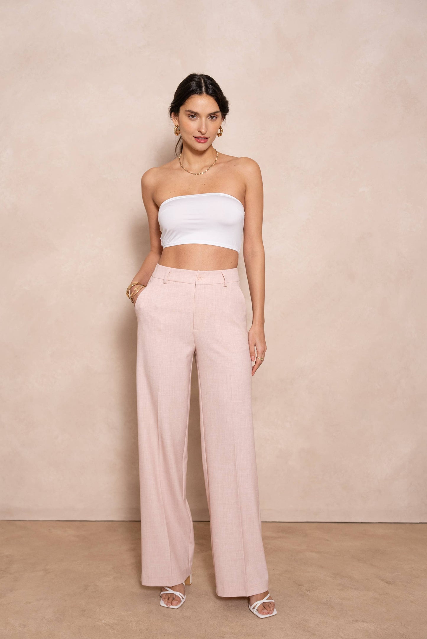 Paris Tailored Trousers Wide Leg