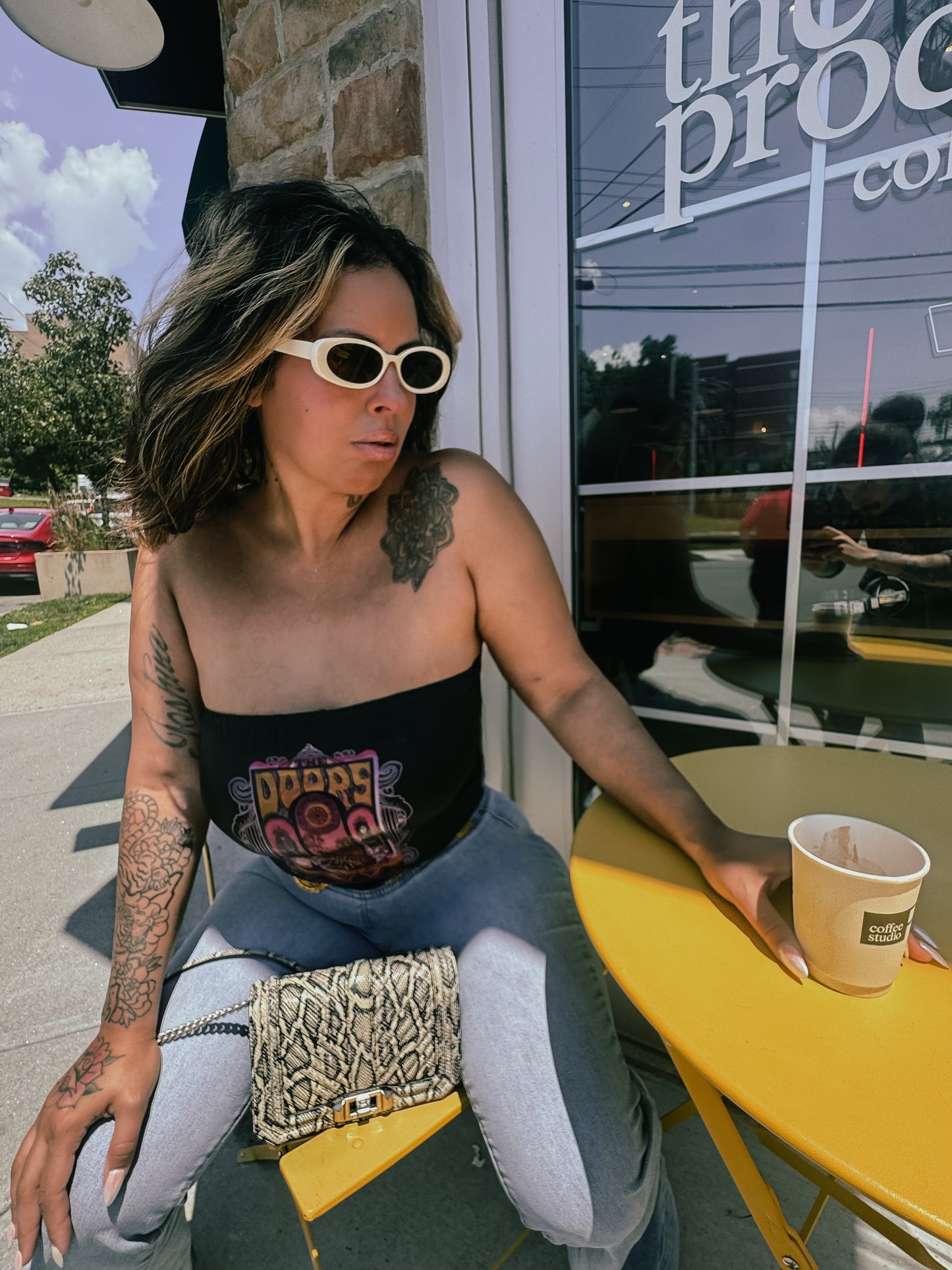 The Doors Tube Top Black