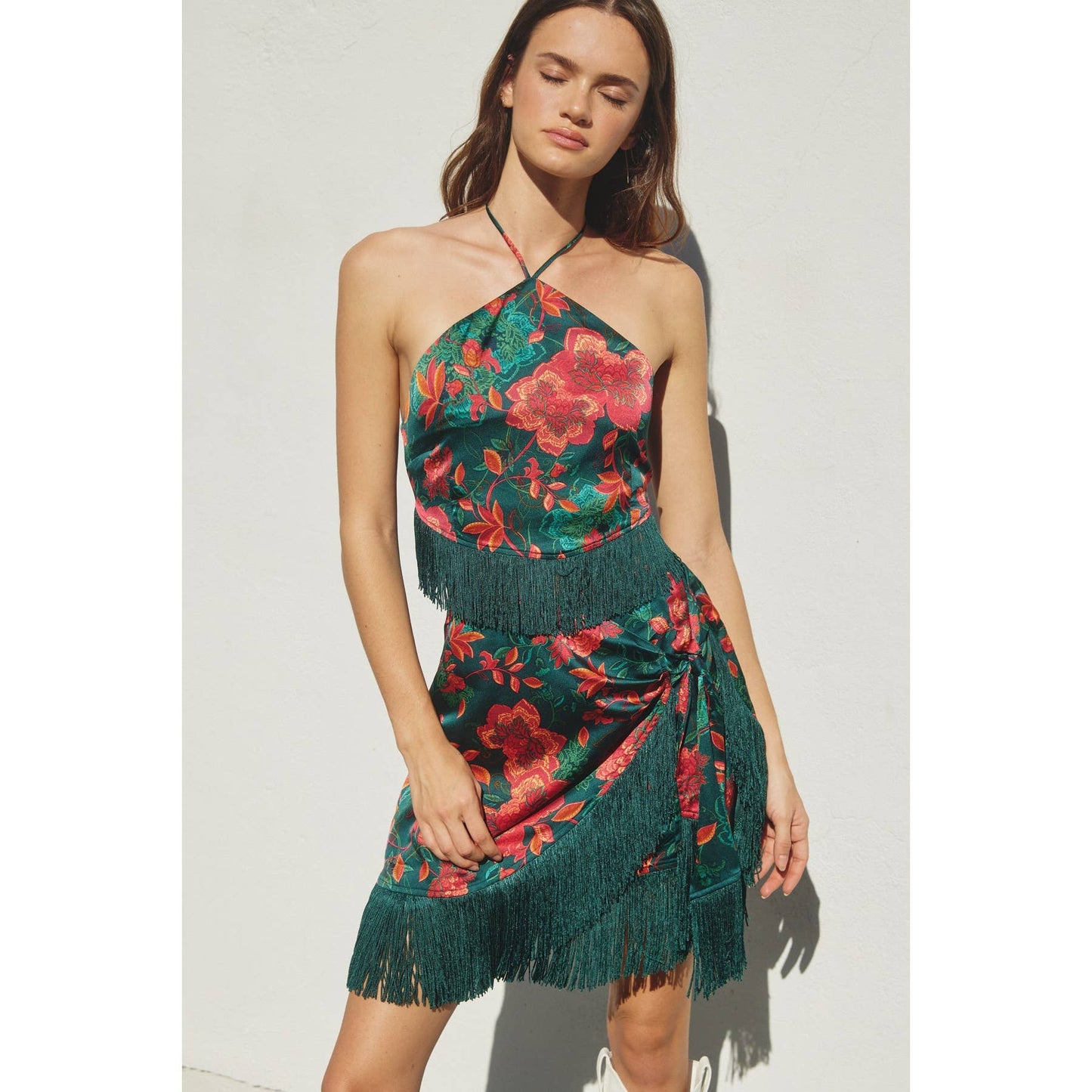 Summer Thoughts Fringe Mini Skirt