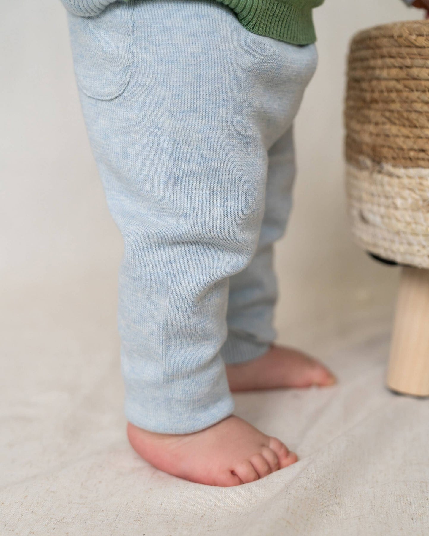 SS24 Sweater Knit Organic Baby Legging Pants (6 Colors)
