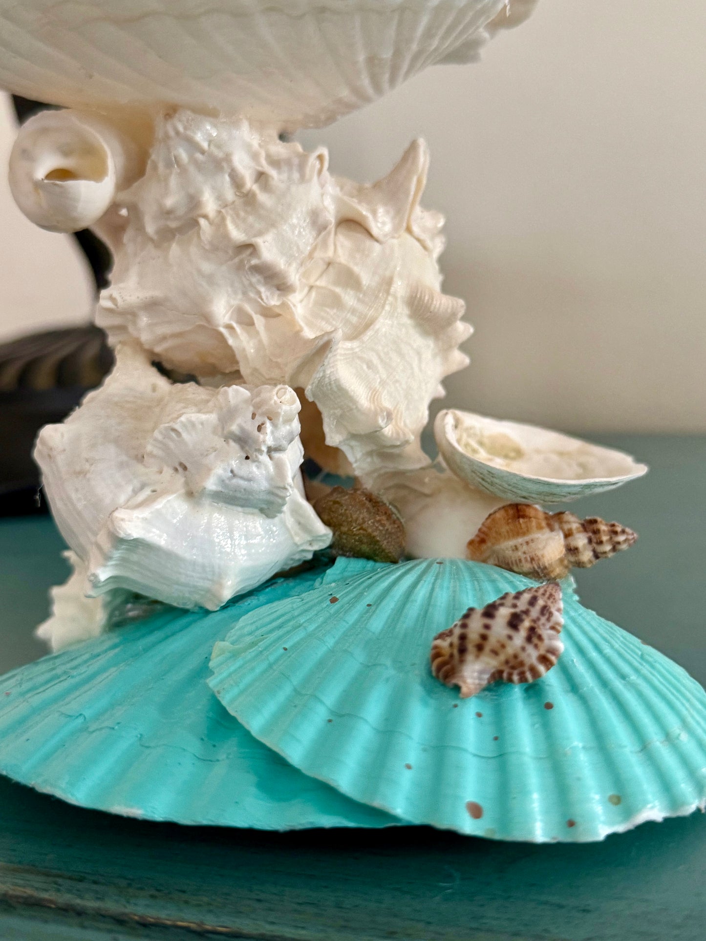 Beach Cottage Seashell Coastal Jewelry Holder and Trinket Tray