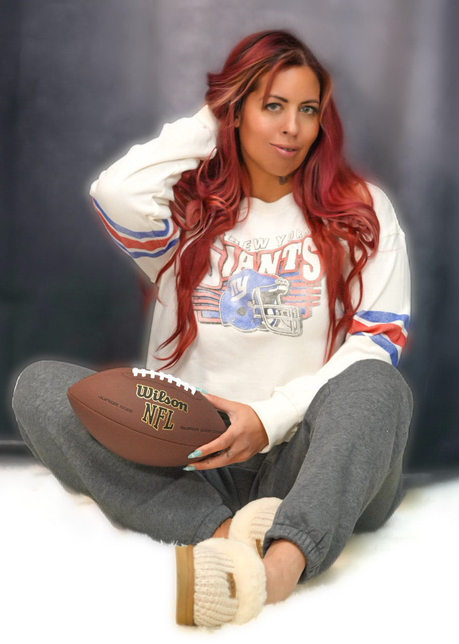 NY Giants Vintage Stripe Long Sleeve