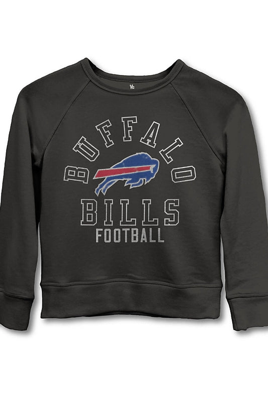 Black Buffalo Bills sweatshirt on a white background