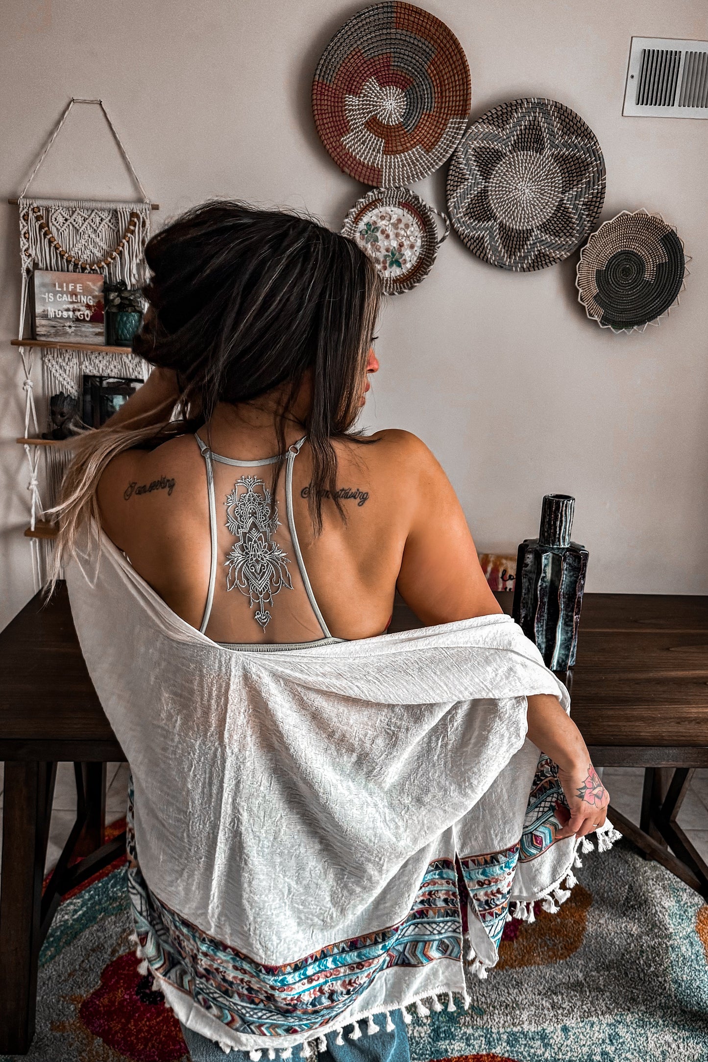 Bohemian summer kaftan cover up 