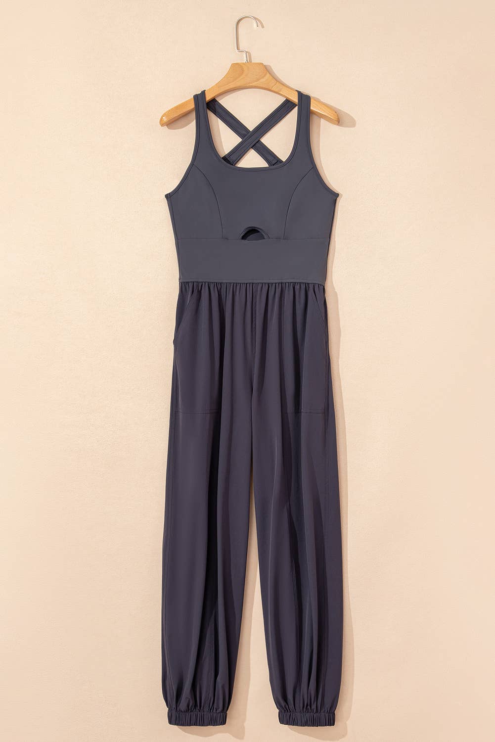 Cross Back Jogger Jumpsuit