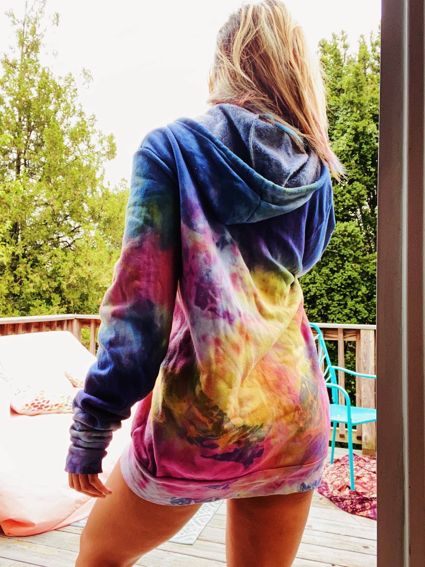 Perfect Storm Tie Dye Hoodie Special Edition Indigo Blend